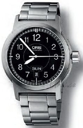 Oris Aviation BC3 Sportsman Day Date Czarny/Stal Ø42 mm 735 7640 4164 MB