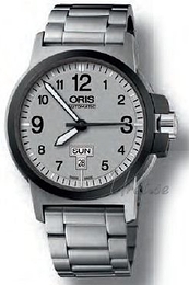 Oris Aviation BC3 Advanced Day Date Srebrny/Stal Ø42 mm 735 7641 4361 MB
