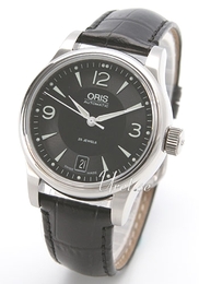 Oris Classic Czarny/Skóra Ø37 mm 733 7578 4064 LS