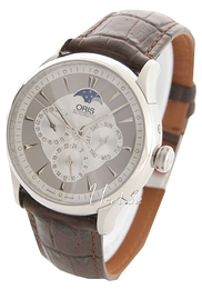 Oris Culture Srebrny/Skóra Ø40 mm 581 7592 4051 LS