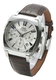 Oris Culture Frank Sinatra Srebrny/Skóra 42x41 mm 676 7574 4061 LS