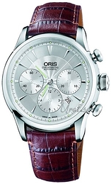 Oris Culture Srebrny/Skóra Ø43 mm 676 7603 4051 LS