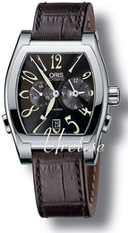 Oris Culture Miles Czarny/Skóra 48x38 mm 690 7540 4064 LS