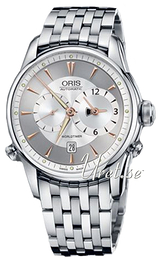 Oris Culture Artelier Worldtimer Srebrny/Stal Ø42.5 mm 01 690 7581 4051-07 8 22 73