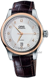 Oris Culture Srebrny/Skóra Ø42 mm 733 7594 4361 LS