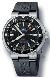 Oris Diving Czarny/Guma Ø44 mm 668 7639 8454 RS