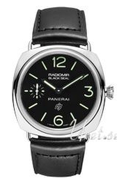 Panerai Historic Radiomir Black Seal Logo Czarny/Skóra Ø45 mm PAM00380