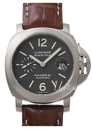 Panerai Contemporary Luminor Marina Automatic Titanium Brązowy/Skóra Ø44 mm PAM00240