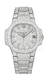 Patek Philippe Nautilus Haute Joaillerie Zestaw diamentów/18 karatowe białe złoto Ø37 mm 7021/1G/001