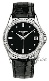 Patek Philippe Calatrava Czarny/Skóra Ø37 mm 5108G/010