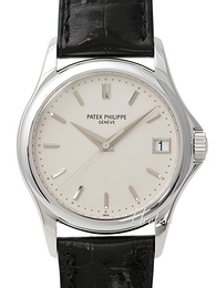 Patek Philippe Calatrava Biały/Skóra Ø37 mm 5127G/001
