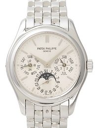Patek Philippe Complicated Biały/18 karatowe białe złoto Ø37 mm 5136/1G