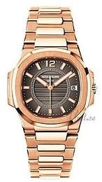 Patek Philippe Nautilus Czarny/18 karatowe różowe złoto Ø32 mm 7011/1R/010