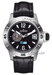 Jaeger LeCoultre Master Compressor Diving Czarny/Skóra Ø46.3 mm 184T470