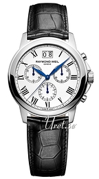 Raymond Weil Tradition Biały/Skóra Ø39 mm 4476-STC-00300