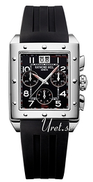 Raymond Weil Tango Czarny/Guma 46x34 mm 48811-SR-05200