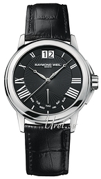 Raymond Weil Tradition Czarny/Skóra Ø42 mm 9576-STC-00200