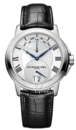 Raymond Weil Tradition Srebrny/Skóra Ø42 mm 9577-STC-00650