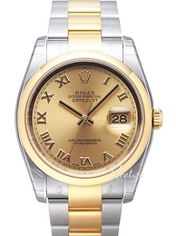 Rolex Datejust Gold/Steel Żółte złoto/18 karatowe żółte złoto Ø36 mm 116203-0128