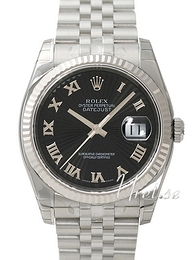 Rolex Datejust Steel Czarny/Stal Ø36 mm 116234/1