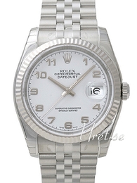 Rolex Datejust Steel Biały/Stal Ø36 mm 116234/7