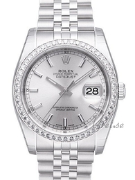 Rolex Datejust Lady 36 mm Srebrny/Stal Ø36 mm 116244-0058