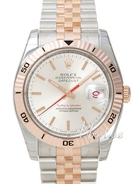 Rolex Datejust Turn-O-Graph Biały/18 karatowe różowe złoto Ø36 mm 116261/3
