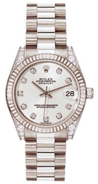 Rolex Datejust Biały/18 karatowe białe złoto Ø36 mm 178239