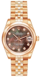 Rolex Datejust Biały/18 karatowe różowe złoto Ø36 mm 178245/6