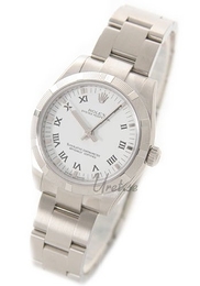 Rolex Oyster Perpetual Midsize Biały/Stal Ø26 mm 177210/8