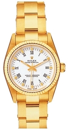 Rolex Oyster Perpetual Biały/18 karatowe żółte złoto Ø34 mm 77518