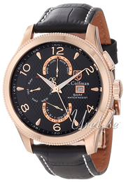 S.Coifman Czarny/Skóra Ø44 mm SC0111