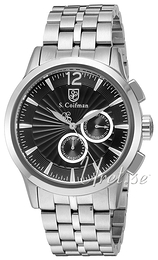 S.Coifman Czarny/Stal Ø43 mm SC0268