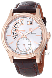 S.Coifman Dress Srebrny/Skóra Ø43 mm SC0290