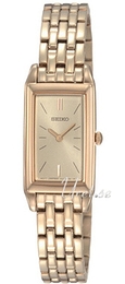 Seiko Dress Ladies Żółte złoto/Stal w kolorze różowego złota 15x10 mm SUJF78