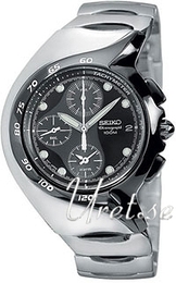 Seiko Chronograph Czarny/Stal Ø40 mm SNA061P