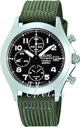 Seiko Chronograph Zielony/Tkanina Ø43 mm SNA141