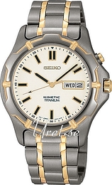 Seiko Kinetic Biały/Tytan Ø38 mm SKJ072