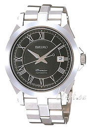 Seiko Premier Czarny/Stal Ø42 mm SPB009J1