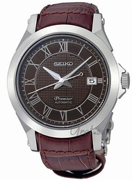Seiko Premier Brązowy/Skóra Ø42 mm SPB011