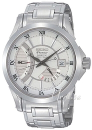 Seiko Premier Srebrny/Stal Ø42 mm SRH007P1