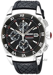 Seiko Sportura Czarny/Skóra Ø42 mm SNDZ45P1