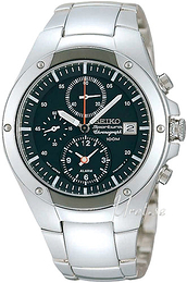 Seiko Sportura Czarny/Stal Ø40 mm SNA205P