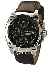 Seiko Sportura Brązowy/Skóra Ø37 mm SND859P1