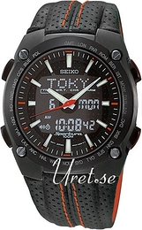 Seiko Sportura Czarny/Skóra Ø41 mm SNJ011P2