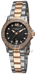 Stührling Original Symphony Marina Czarny/Stal w kolorze różowego złota Ø31 mm 162A1.111227
