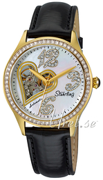 Stührling Original Vogue Audrey Czarny/Skóra Ø36 mm 196.124527