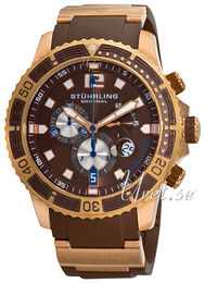 Stührling Original Aquadiver Admiral Czarny/Stal w kolorze różowego złota Ø49 mm 271.33461