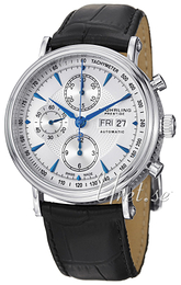 Stührling Original Prestige Prestige Srebrny/Skóra Ø42 mm 363.331516