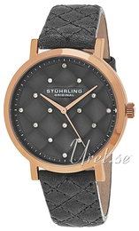 Stührling Original Vogue Audrey Szary/Skóra Ø38 mm 462.01